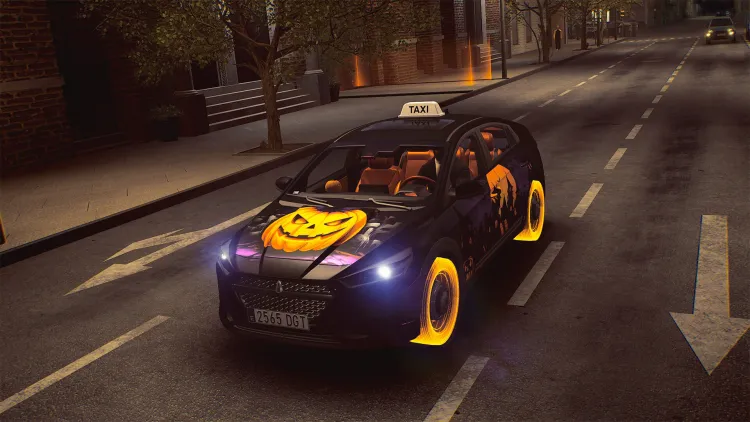 Скриншот Taxi Life: A City Driving Simulator - Halloween Cosmetic Pack DLC — 8