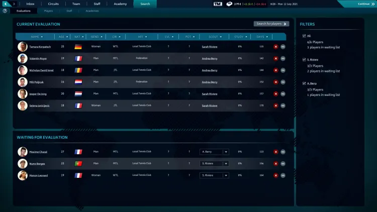 Скриншот Tennis Manager 2021 — 5