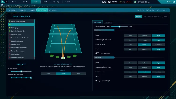 Скриншот Tennis Manager 2021 — 6