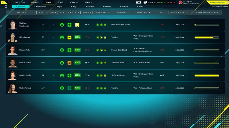 Скриншот Tennis Manager 2022 — 3