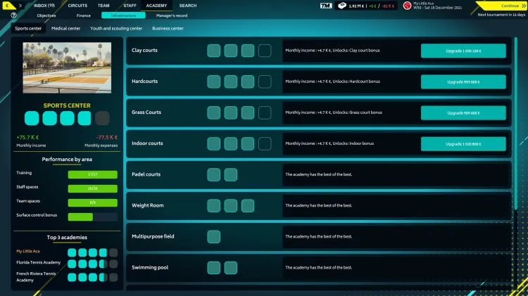 Скриншот Tennis Manager 2022 — 9