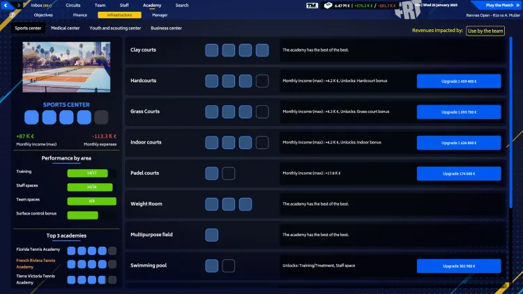 Скриншот Tennis Manager 2023 — 6