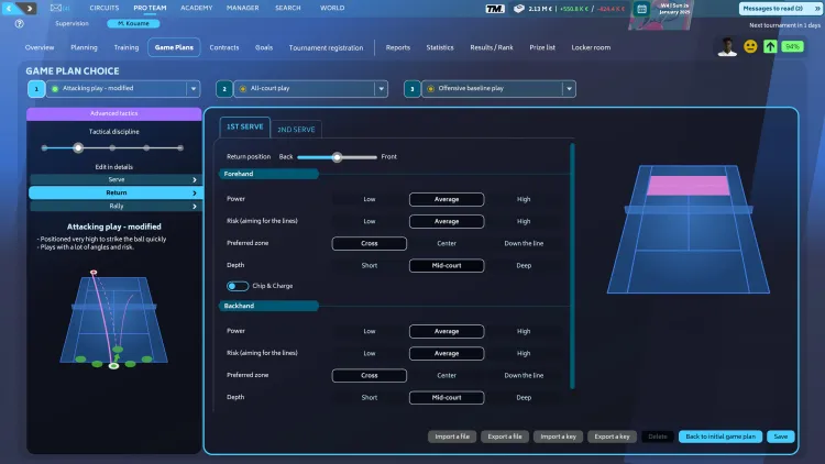 Скриншот Tennis Manager 2025 — 7