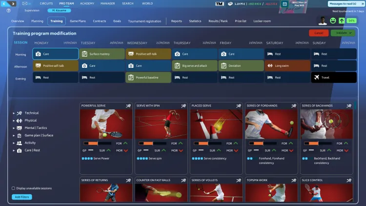 Скриншот Tennis Manager 2025 — 8