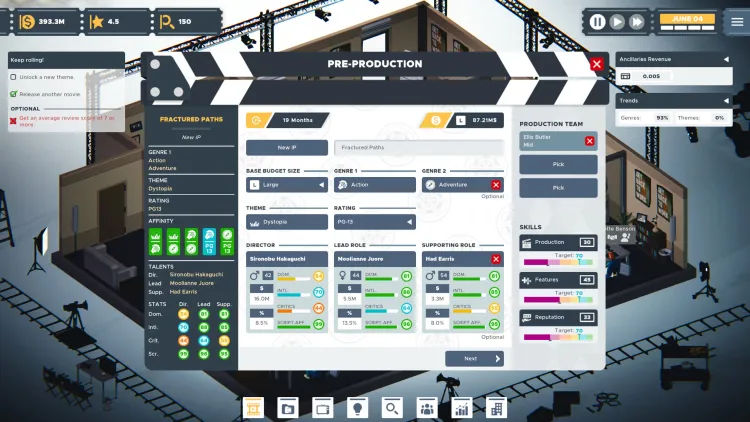 Скриншот The Executive - Movie Industry Tycoon — 4