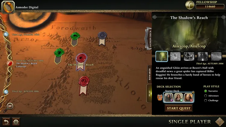 Скриншот The Lord of the Rings: Adventure Card Game - Definitive Edition — 5