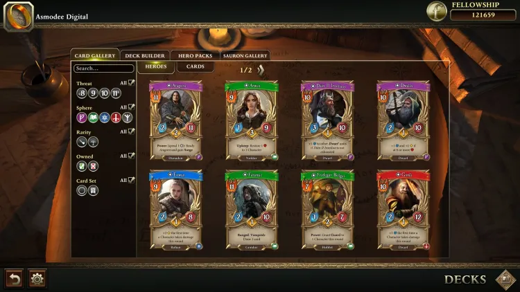 Скриншот The Lord of the Rings: Adventure Card Game - Definitive Edition — 7