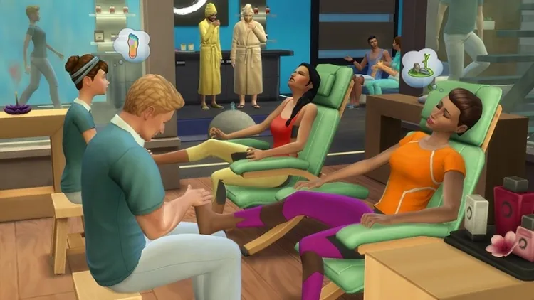 Скриншот The Sims 4: День спа DLC — 1