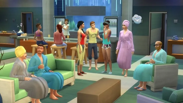 Скриншот The Sims 4: День спа DLC — 4