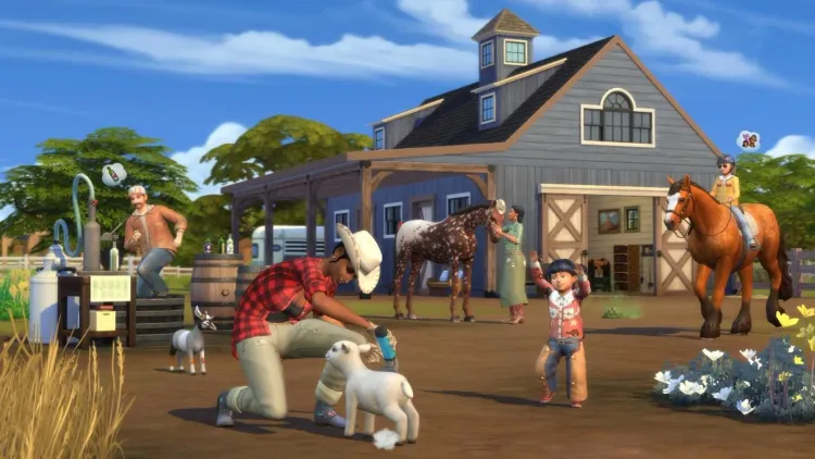 Скриншот The Sims 4. Конное ранчо DLC — 1