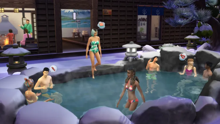 Скриншот The Sims 4. Снежные просторы DLC — 1