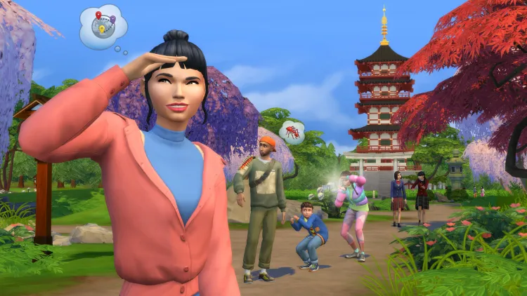 Скриншот The Sims 4. Снежные просторы DLC — 3