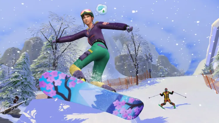 Скриншот The Sims 4. Снежные просторы DLC — 4