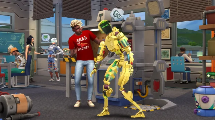 Скриншот The Sims 4. В университете DLC — 3
