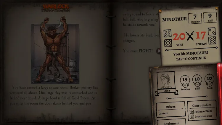 Скриншот The Warlock of Firetop Mountain (Fighting Fantasy Classics) DLC — 3