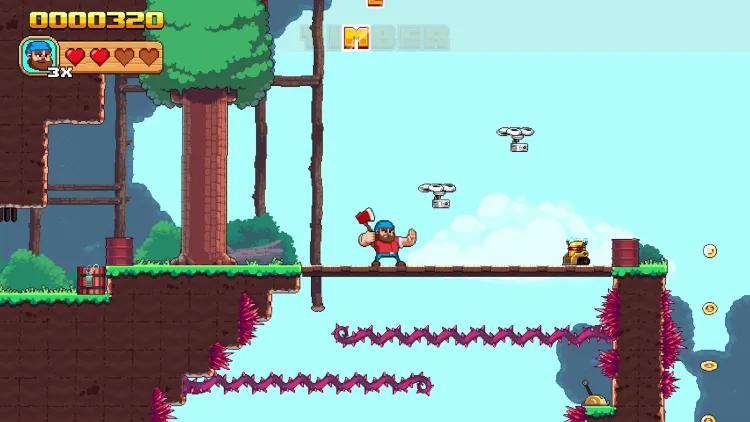 Скриншот Timberman: The big Adventure — 2