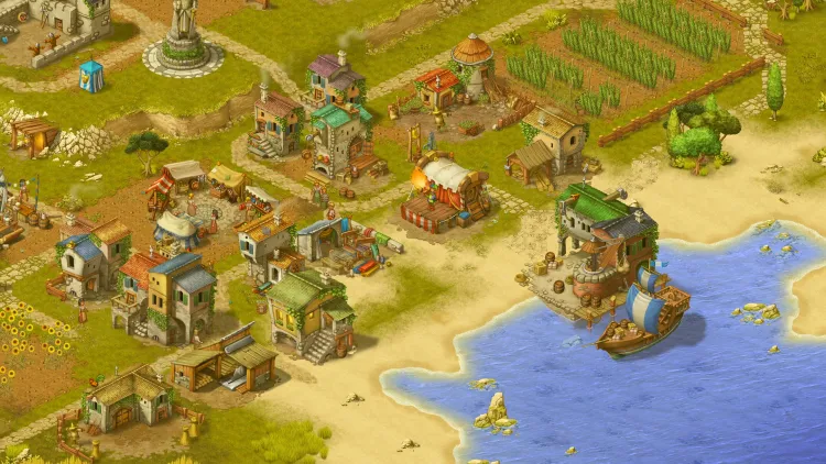 Скриншот Townsmen - A Kingdom Rebuilt: The Seaside Empire — 4