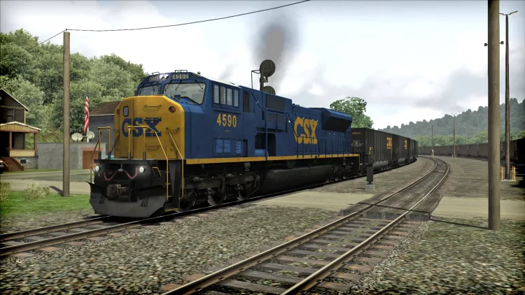 Скриншот Train Simulator: CSX SD80MAC Loco Add-On DLC — 9