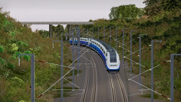 Скриншот Train Simulator: LGV Rhône-Alpes & Méditerranée Route Extension Add-On DLC — 1