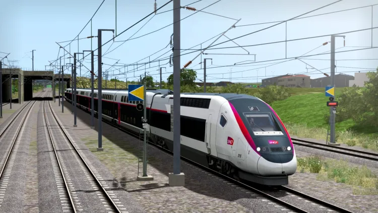 Скриншот Train Simulator: LGV Rhône-Alpes & Méditerranée Route Extension Add-On DLC — 2
