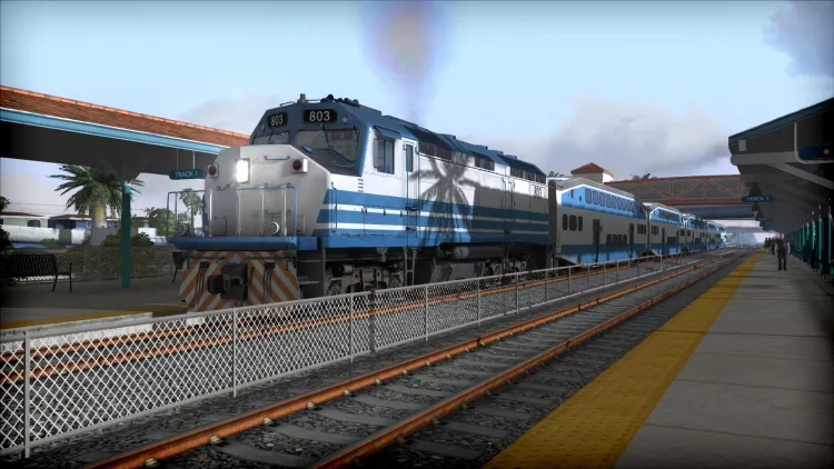 Скриншот Train Simulator: Miami Commuter Rail F40PHL-2 Loco Add-On DLC — 6