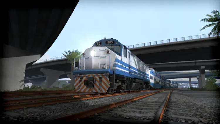 Скриншот Train Simulator: Miami Commuter Rail F40PHL-2 Loco Add-On DLC — 7