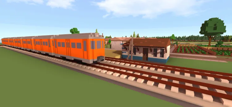 Скриншот Urbek City Builder - Trains DLC — 2