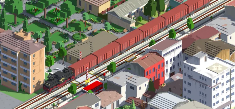 Скриншот Urbek City Builder - Trains DLC — 8
