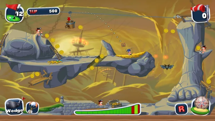 Скриншот Worms Crazy Golf — 1