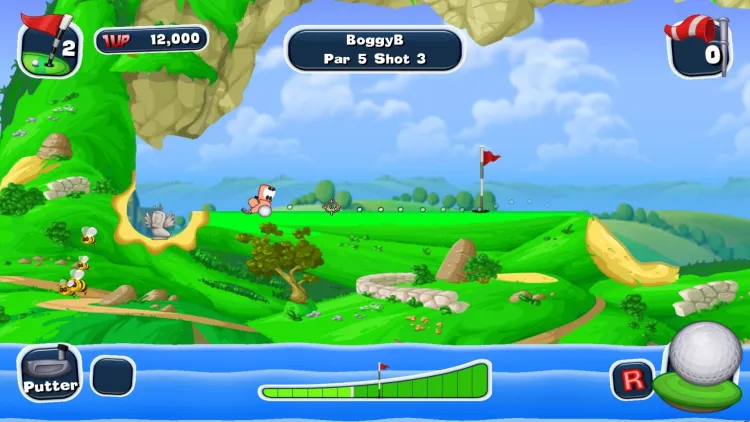 Скриншот Worms Crazy Golf — 2