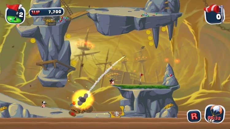 Скриншот Worms Crazy Golf — 3