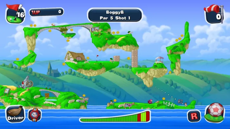 Скриншот Worms Crazy Golf — 4