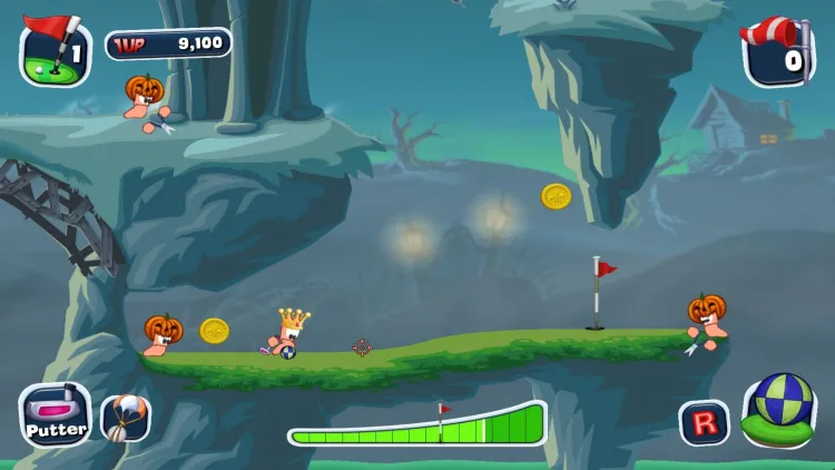 Скриншот Worms Crazy Golf — 5
