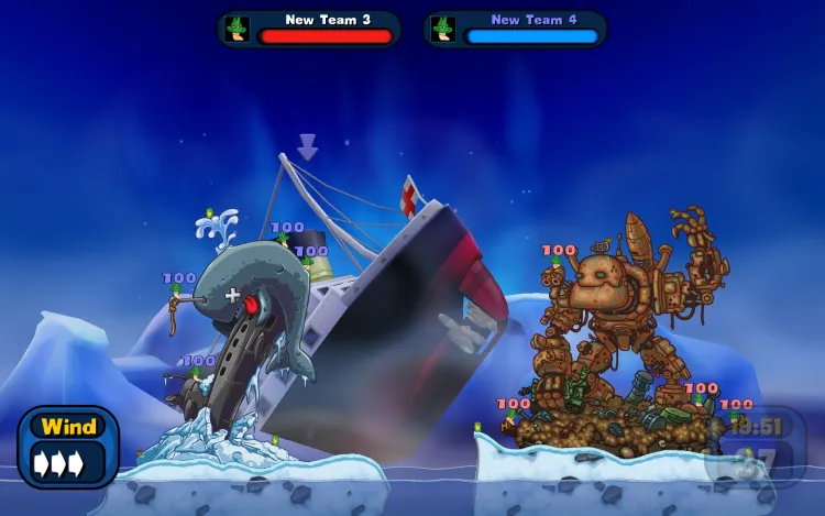 Скриншот Worms Reloaded - Forts Pack — 3