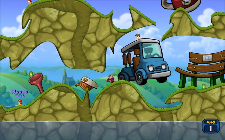 Скриншот Worms Reloaded - Forts Pack — 5