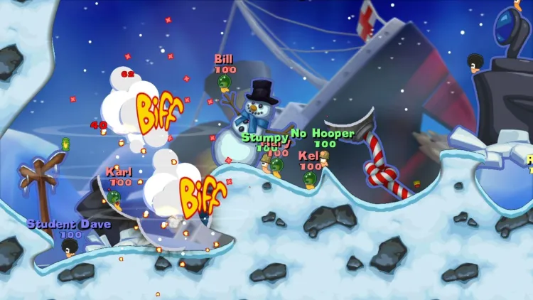 Скриншот Worms Reloaded - Forts Pack — 6