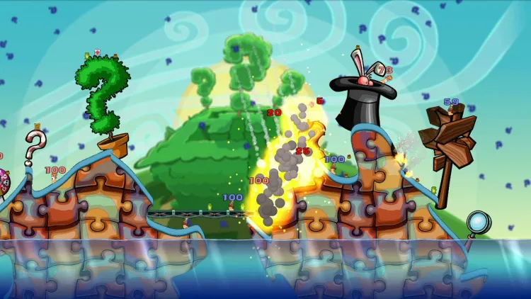 Скриншот Worms Reloaded - Puzzle Pack — 1