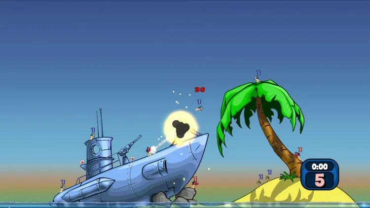 Скриншот Worms Reloaded - Retro Pack — 4