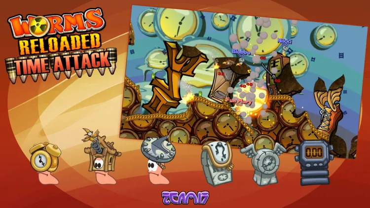 Скриншот Worms Reloaded - Time Attack Pack — 6