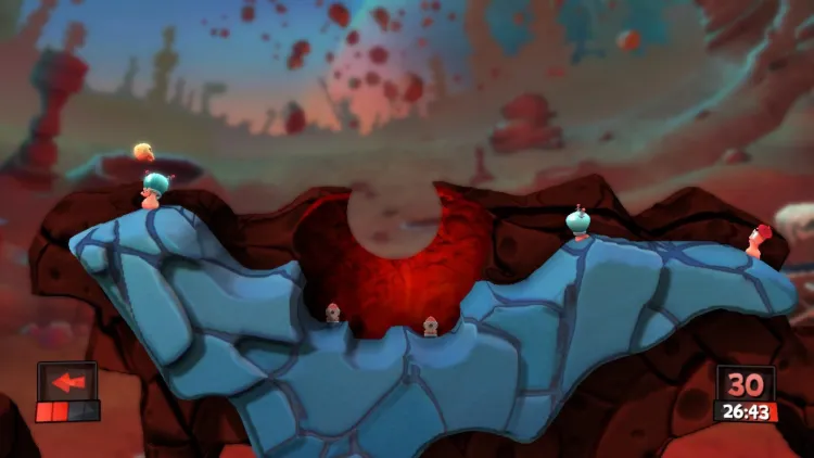 Скриншот Worms Revolution - Mars Pack — 3