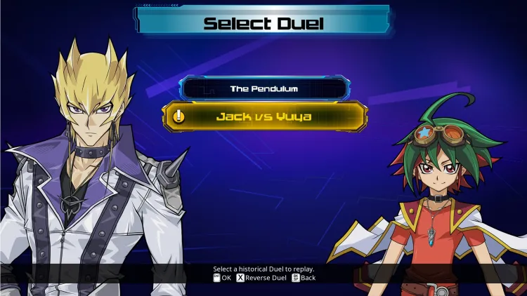 Скриншот Yu-Gi-Oh! ARC-V: Jack Atlas vs Yuya — 1