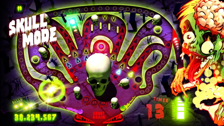 Скриншот Zombie Pinball — 1