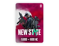 Игровая валюта New State Mobile 15000+1800 NC [Цифровая версия]