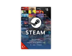 Карта оплаты Steam 5 USD Turkey [Цифровая версия]