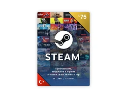 Карта оплаты Steam 75 USD Turkey [Цифровая версия]