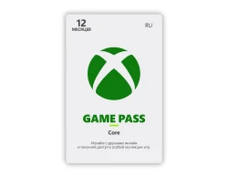 Карта оплаты Xbox Game Pass Core на 12 месяцев [Цифровая версия] (RU)