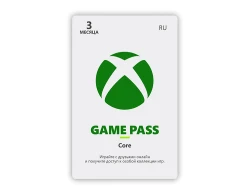 Карта оплаты Xbox Game Pass Core на 3 месяца [Цифровая версия] (RU)