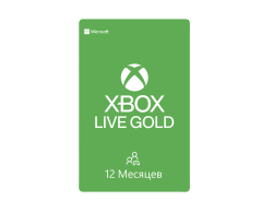 Карта оплаты Xbox LIVE: GOLD на 12 месяцев [Цифровая версия] (RU)
