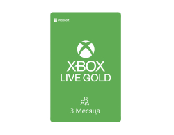 Карта оплаты Xbox LIVE: GOLD на 3 месяца [Цифровая версия] (RU)