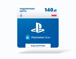 Playstation Store пополнение бумажника: Карта оплаты 140 zl Poland [Цифровая версия]